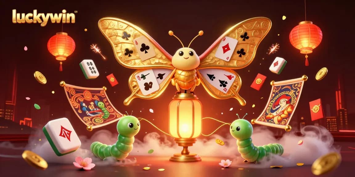 Experience captivating casino adventures with luckywin's vibrant casino-themed illustration filled with engaging elements.
