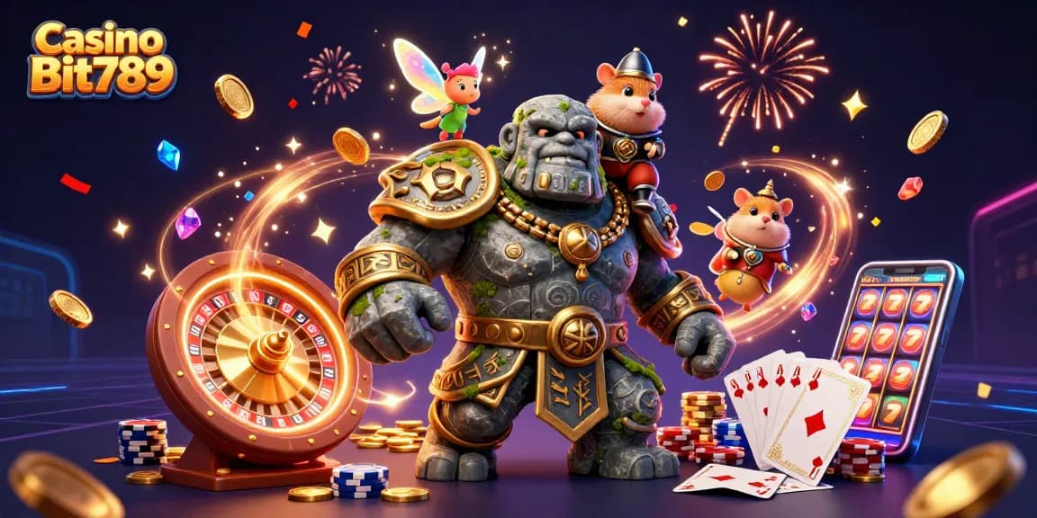 Experience the excitement at Casino Bit789 with magical characters and thrilling casino elements.