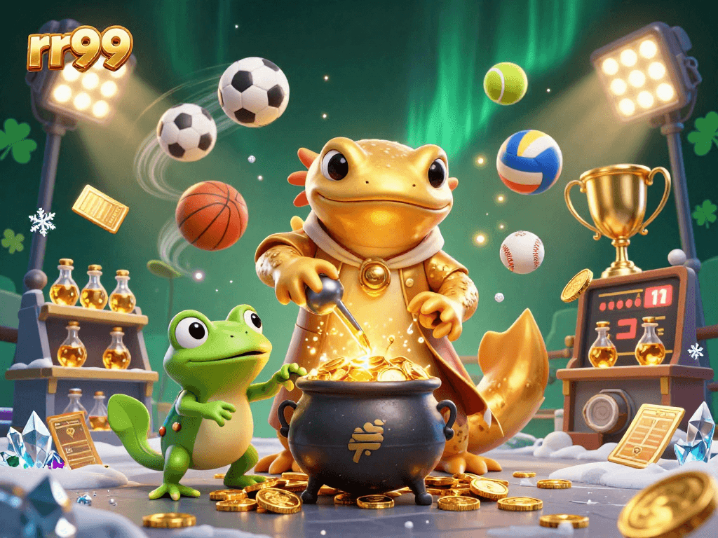 Experience thrilling victories with rr99's captivating casino scene featuring dynamic gaming elements.