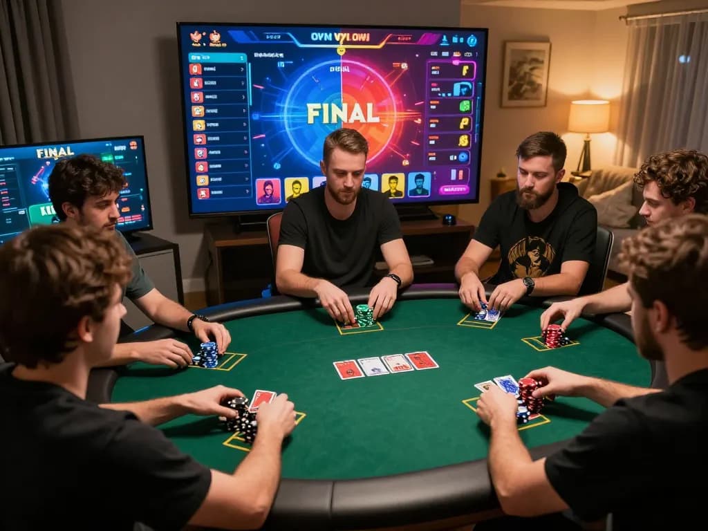 Engaged players at an exciting online poker event showcasing bu88 strategies for big wins
