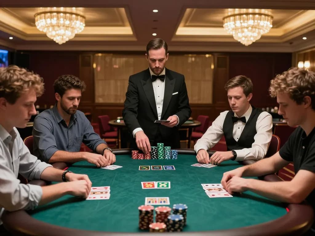 Experience the thrill of high-stakes poker at ve88 casino table with intense gameplay and luxury atmosphere