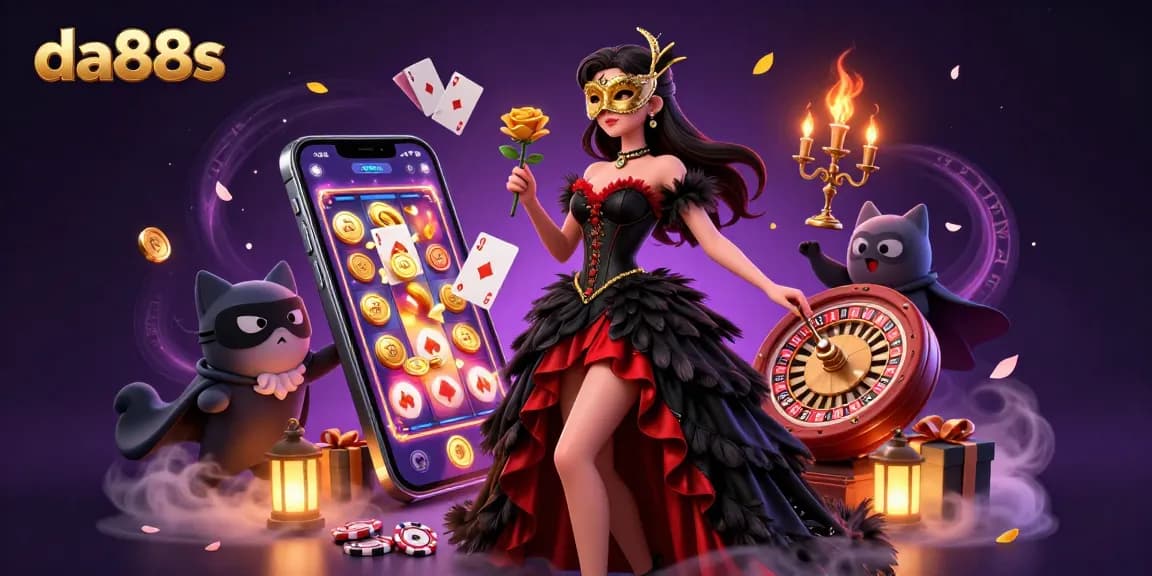 Play thrilling slot games and winning strategies at da88s with mesmerizing visuals and 3D casino elements.