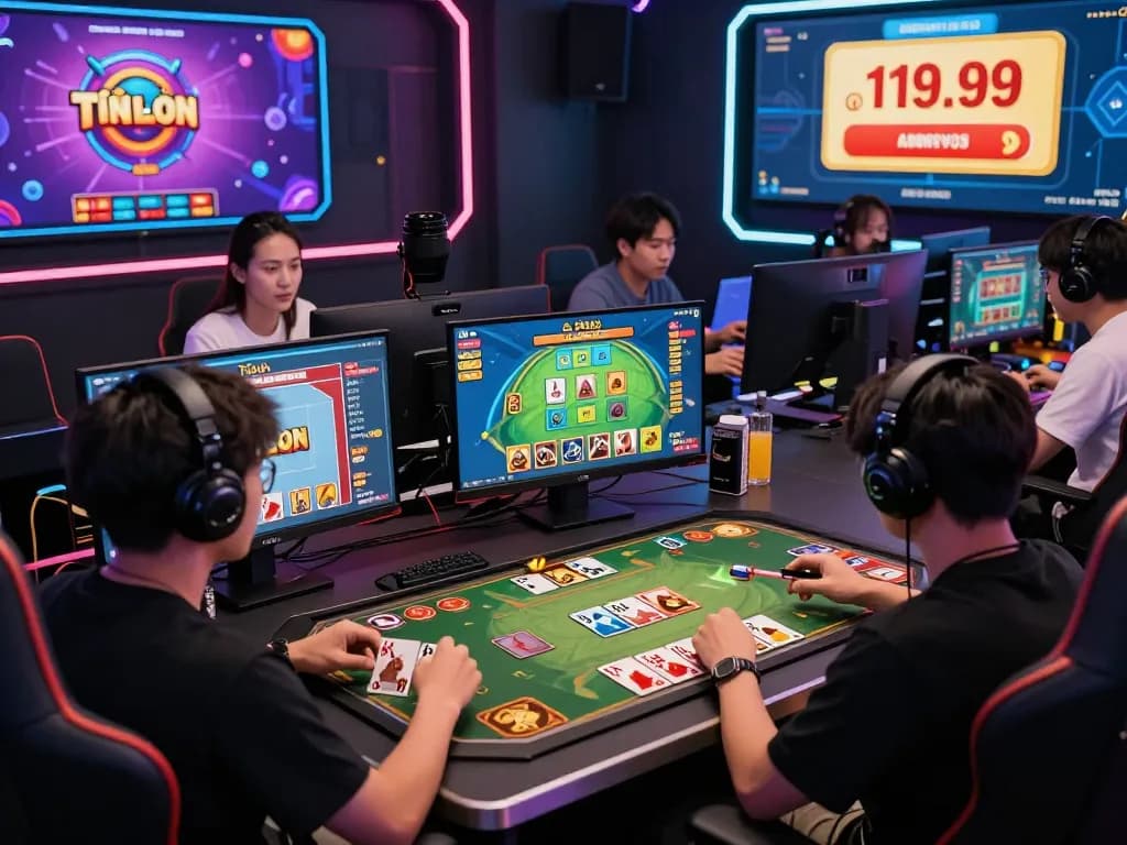 Engaged players enjoying rik vip card games in a vibrant online gaming environment.