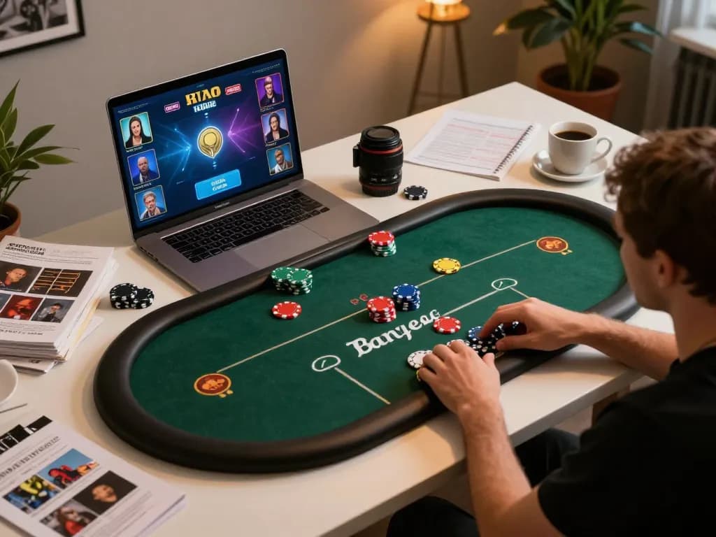 Engaged players using 789BET for an immersive online poker game experience highlighting strategic gameplay.