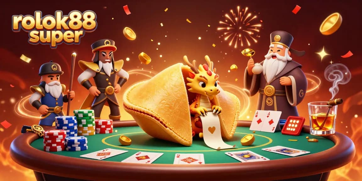 Experience the excitement of rokok88 super poker as fortune unfolds with dynamic characters and casino elements.