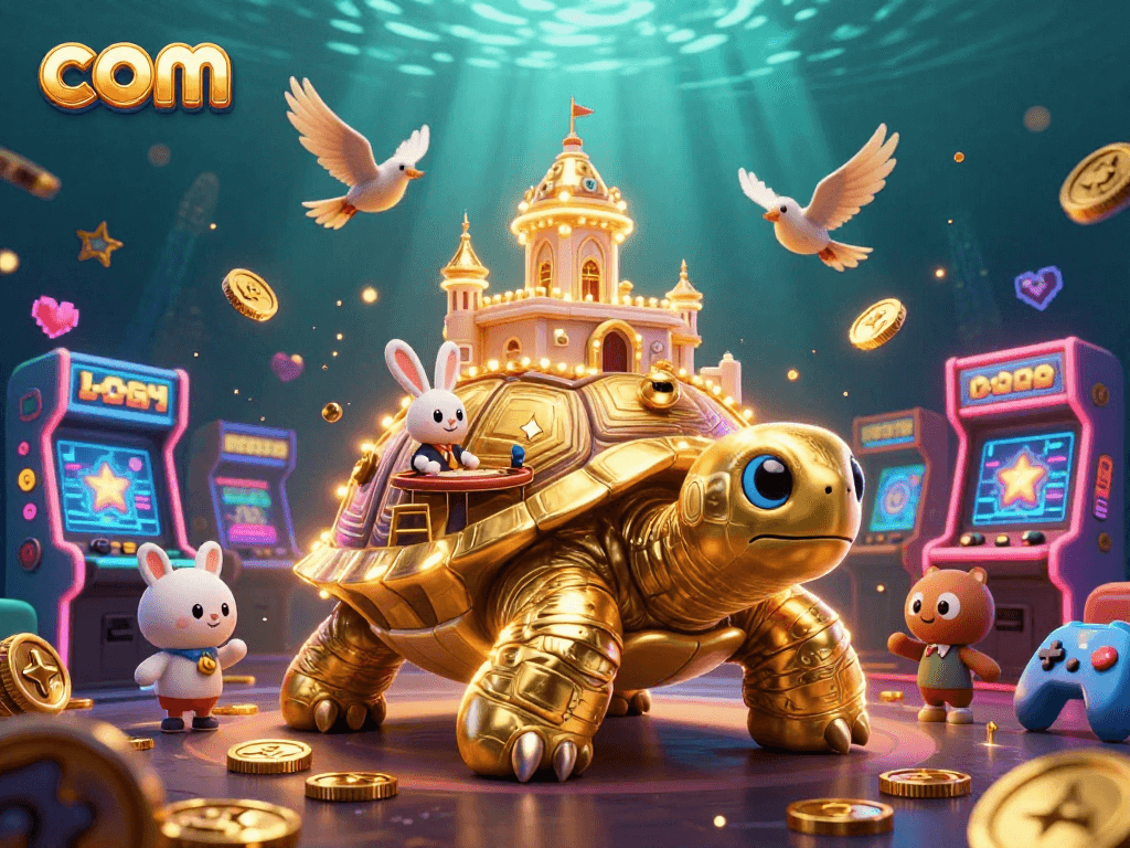 Experience thrilling fun at com with a 3D casino featuring a tortoise palace and dealer action!