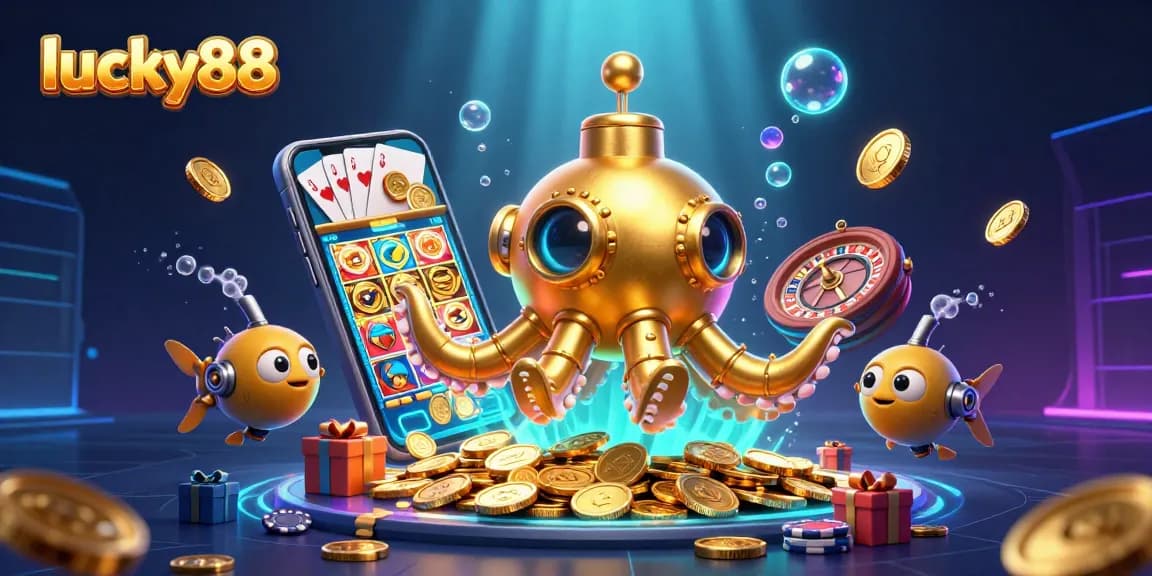 Experience thrilling gameplay at lucky88 with the golden kraken submarine and slot games bursting with excitement.