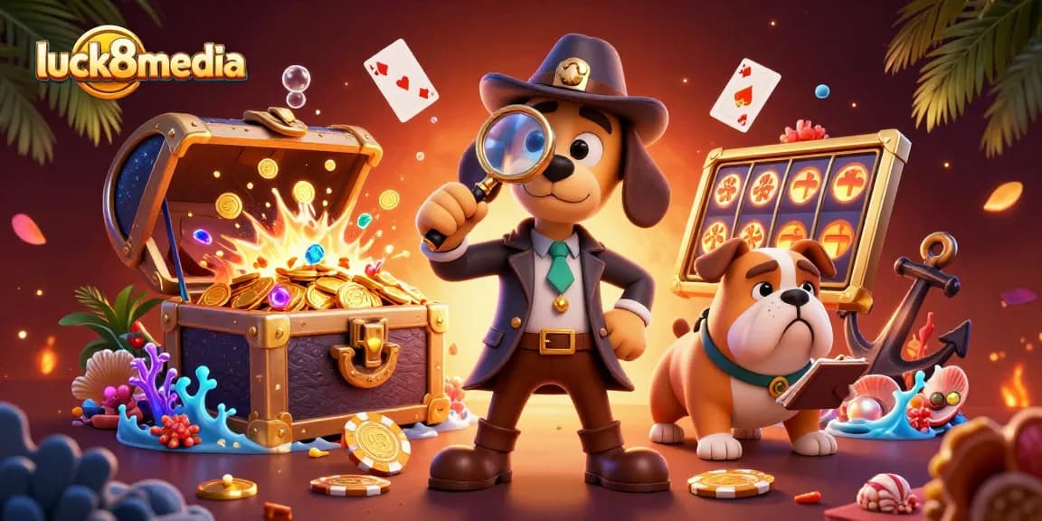 Experience the excitement of luck8media with vibrant characters and immersive casino elements.