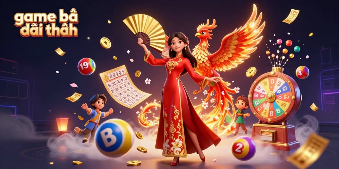 Win big with game bài đổi thưởng in a vibrant casino-themed illustration featuring exciting game elements and characters.