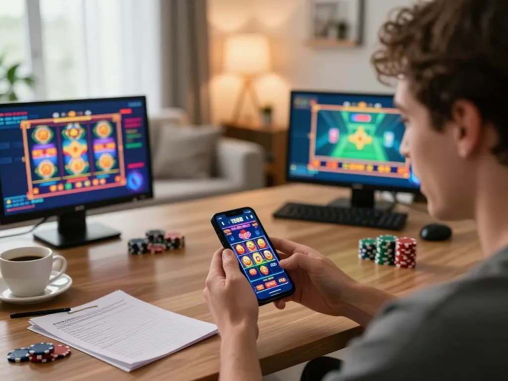 Experience the excitement of mobile gaming with TG88's casino app showcasing vibrant slot graphics.