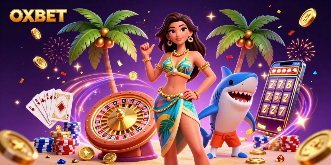 Play exciting games at OXBET casino with vibrant 3D art and dynamic animations.