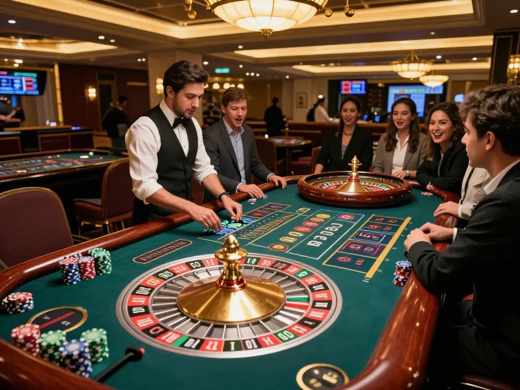Watch players engage in the thrilling roulette action at hytw3339 casino.
