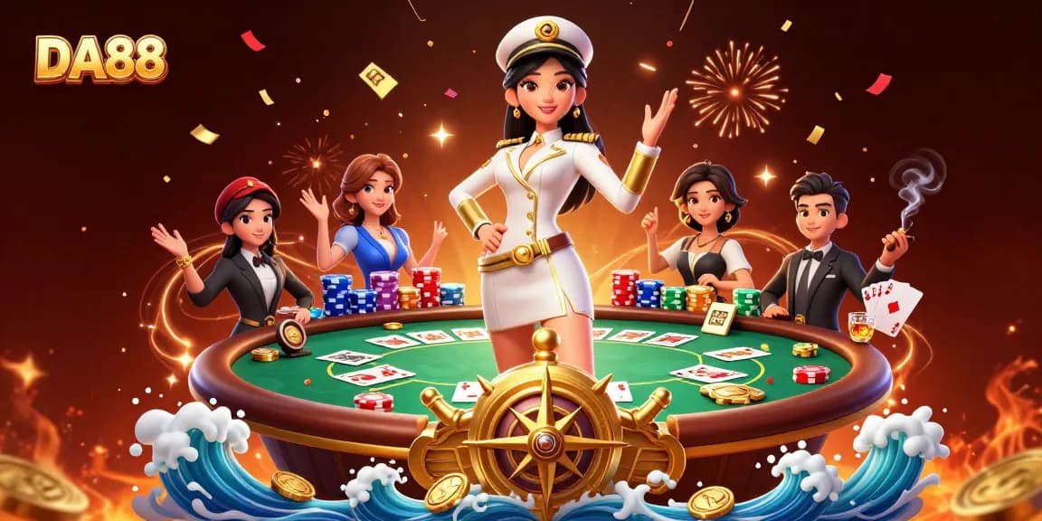 Engage in the excitement of DA88 poker with dramatic winning hands and vibrant casino action.