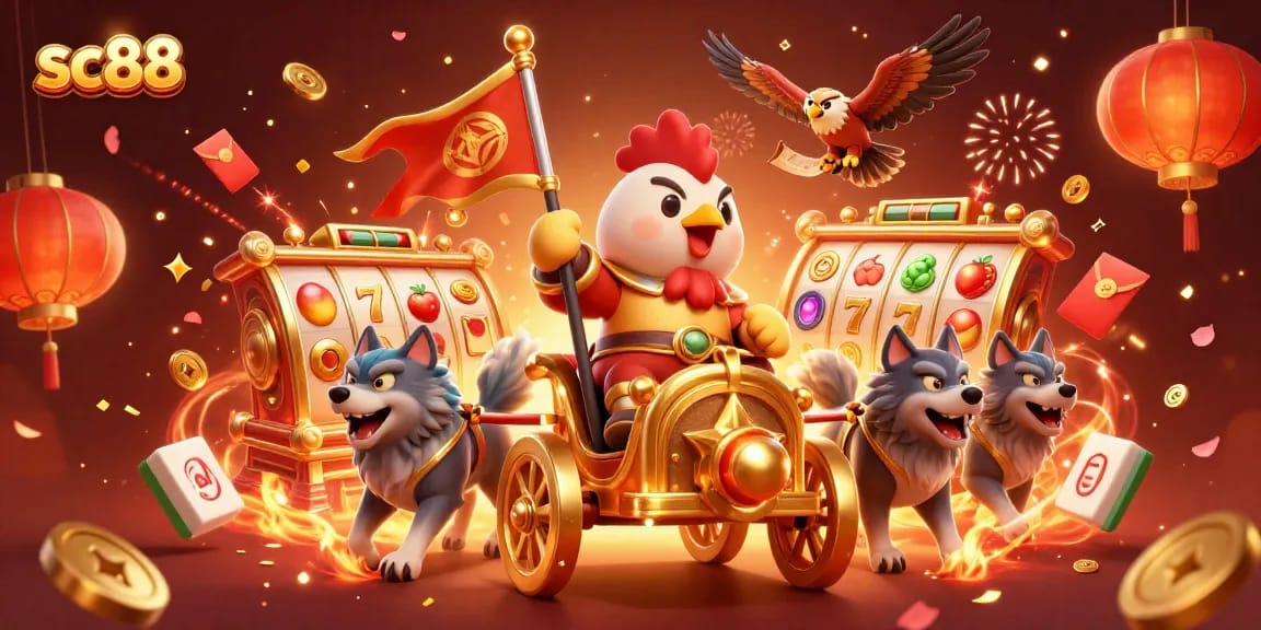 Win big with sc88 in a vibrant casino adventure featuring colorful slots and dynamic characters.