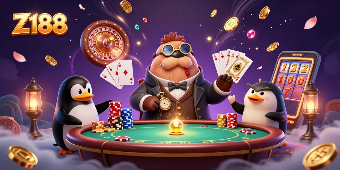 Z188 players enjoy an immersive casino experience with vibrant underwater scenes and exciting gaming action.