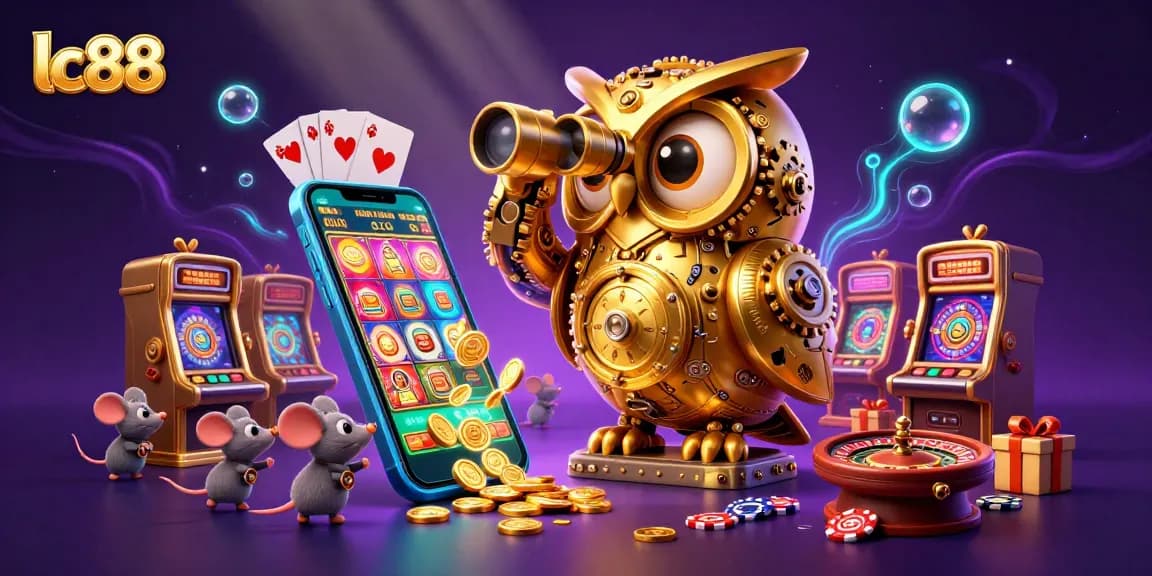 Spin and win at lc88 with an interactive casino experience featuring slot games and vibrant characters.