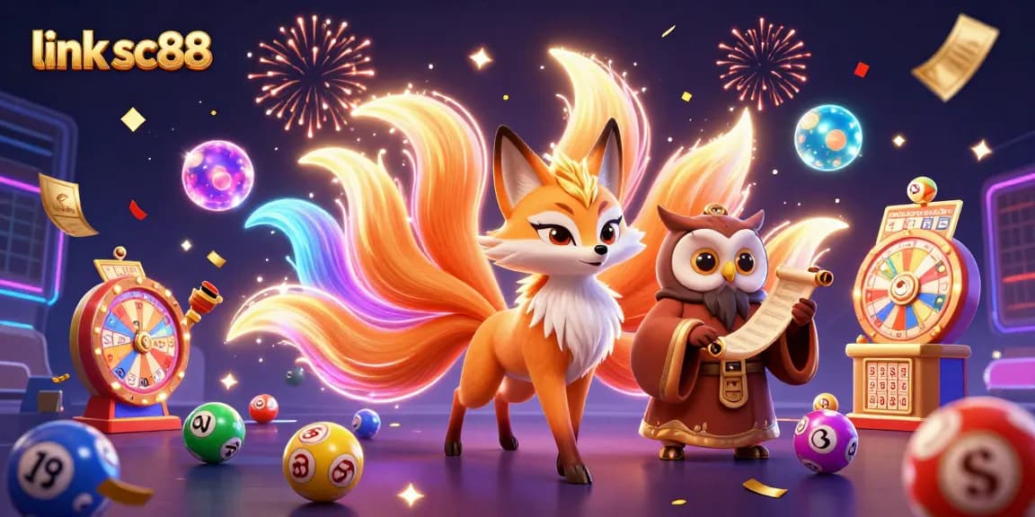 Experience the excitement at link sc88 with vibrant lottery elements and dynamic casino symbols.