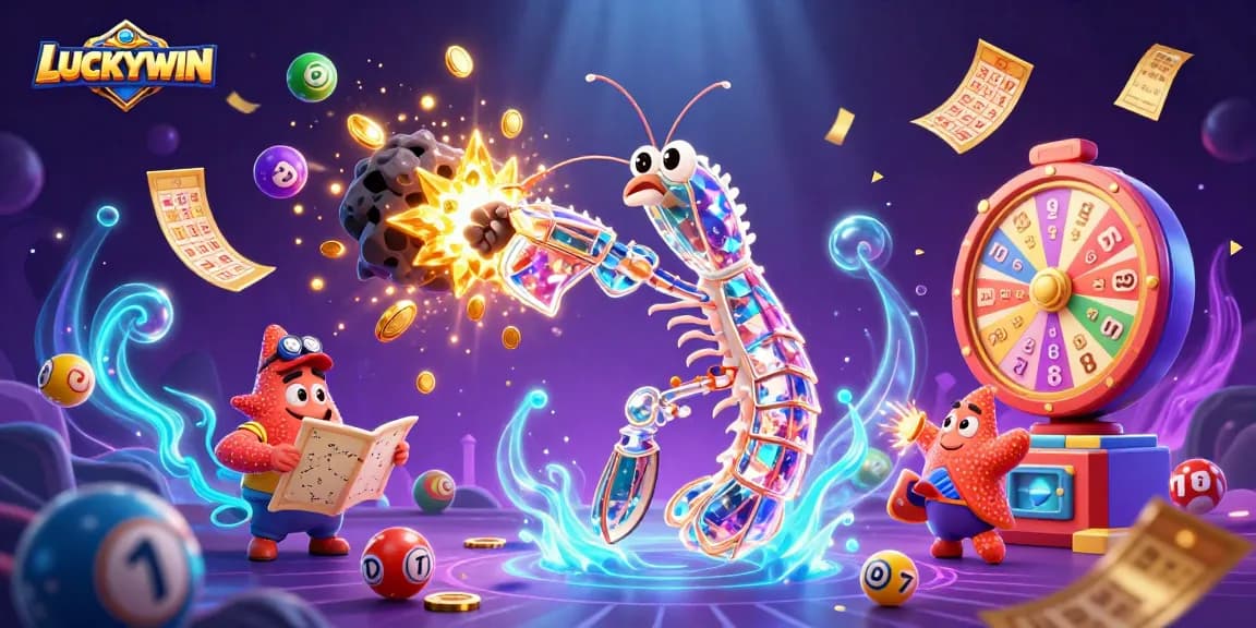 Engage with LUCKYWIN’s thrilling game experience featuring vibrant lottery balls and stunning visuals.