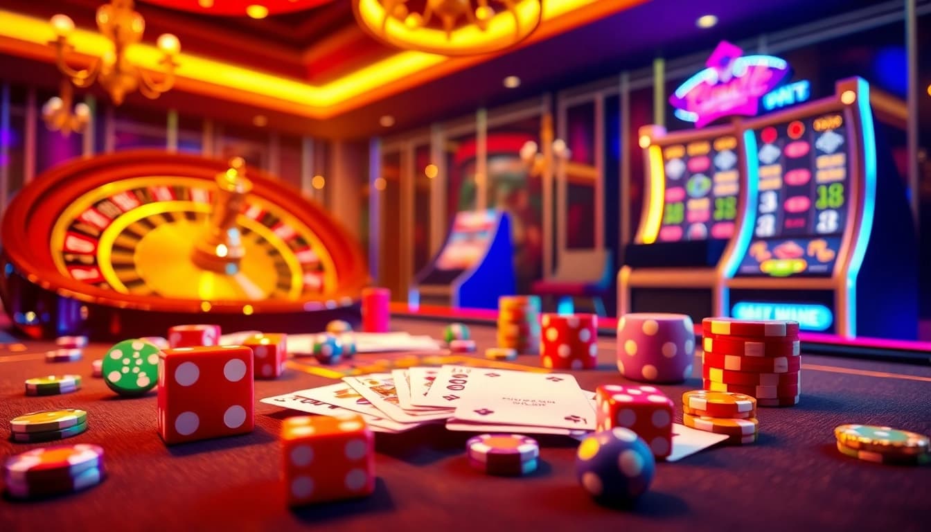 Experience the excitement of casino gaming on trang chủ thabet with vibrant cards, slots, and roulette.