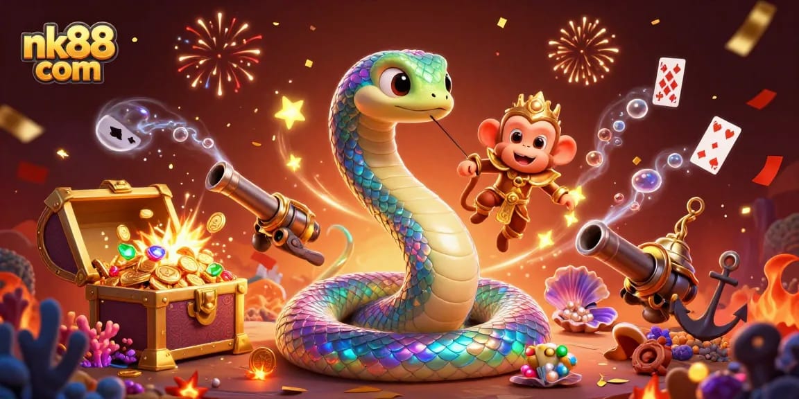 Experience winning spins and vibrant treasures at nk88 com with dynamic casino-themed illustrations.