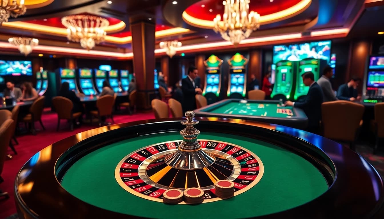 Players enjoy casino games at Goal123, featuring roulette and engaging digital interfaces.
