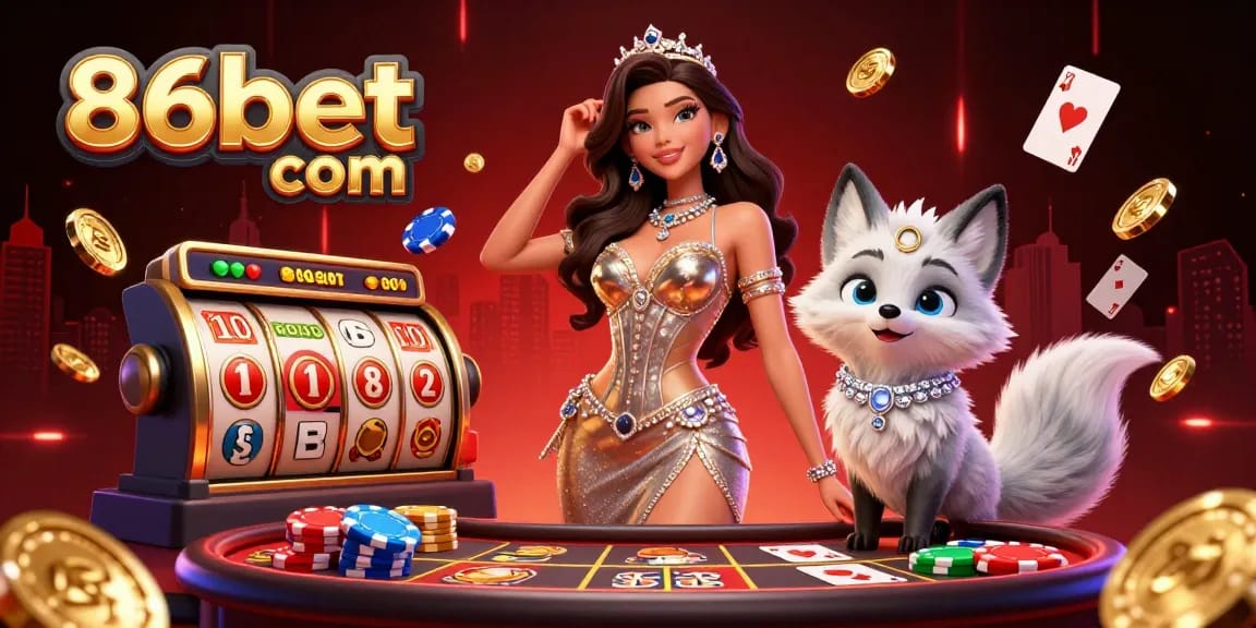 Win big with 86bet com at this stunning casino featuring lively characters and dynamic gaming elements.