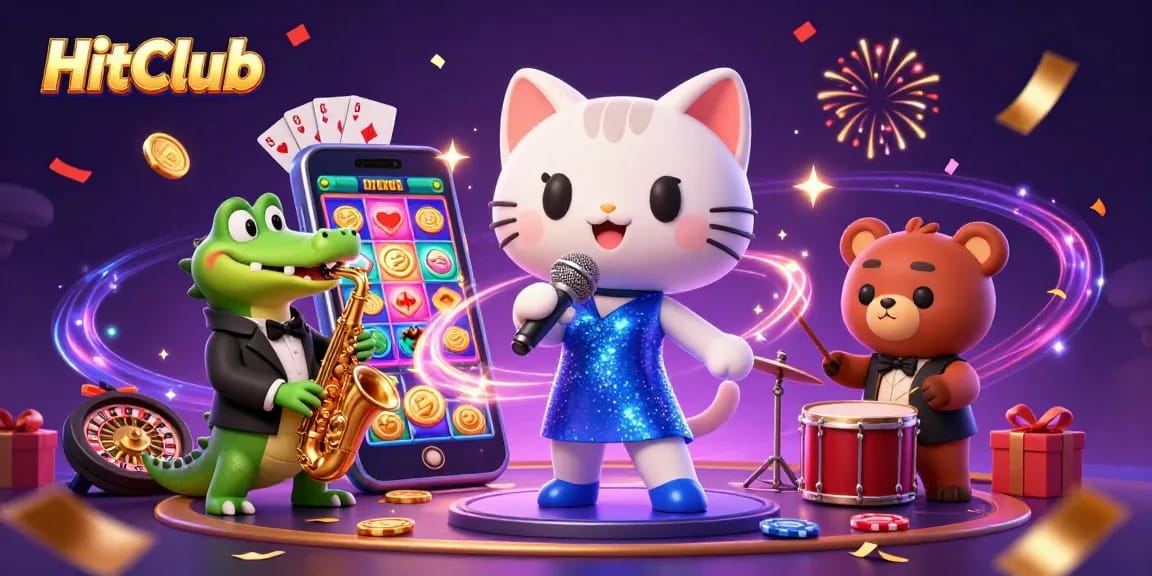 HitClub offers a vibrant online casino experience with engaging characters and vivid game elements.