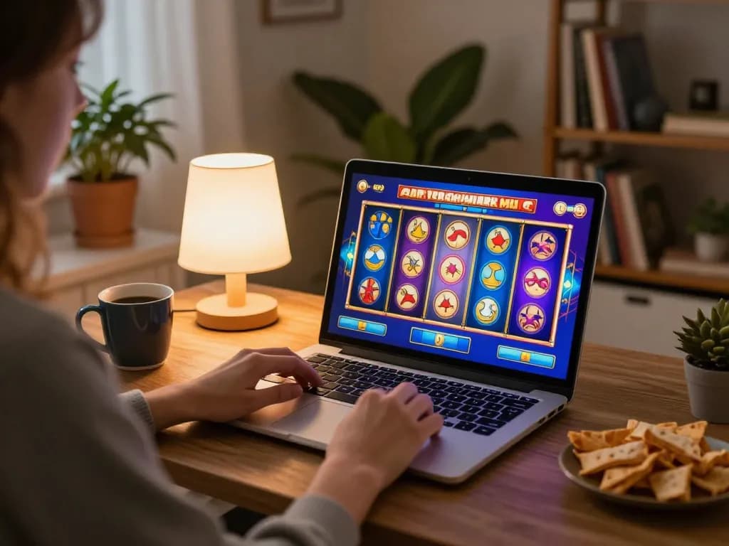 Enjoy exciting Slot Malaysia experiences while spinning reels in a cozy home setting