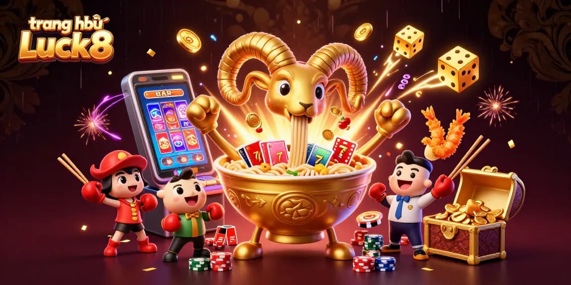 Play slots and win at trang chủ Luck8 with lively 3D characters and vibrant casino elements.