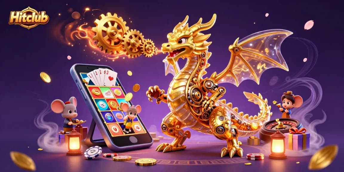 Engage in thrilling gameplay at Hitclub, featuring a dynamic scene with immersive casino elements.