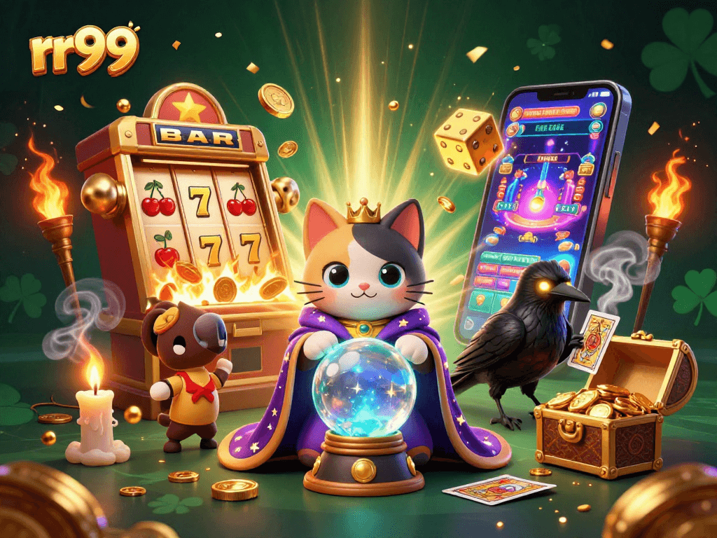 Engage in thrilling gameplay at rr99 with vibrant 3D characters in a lively casino atmosphere.