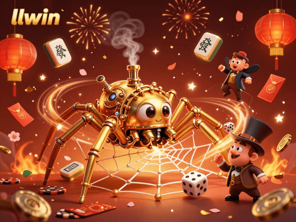 Engage with llwin's immersive gaming experience featuring vibrant 3D casino elements and dynamic action.