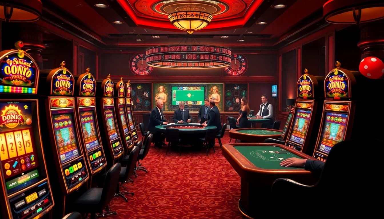 Experience the thrill of i9bet with vibrant casino games and professional dealers in action.