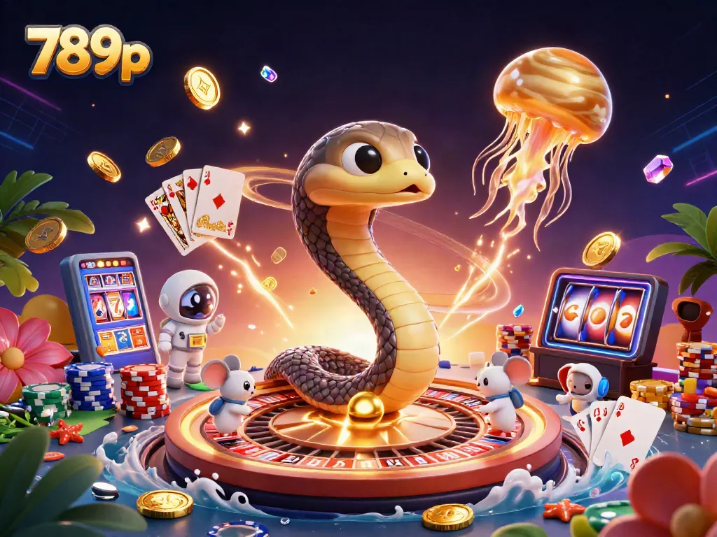 Engage in gaming excitement with 789p while astronaut mice bet on roulette rings!