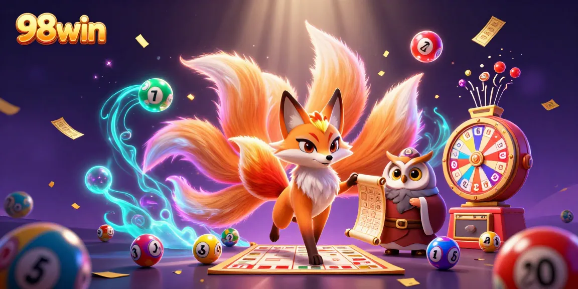 Experience the vibrant world of 98win with glowing spirits and thrilling game elements.