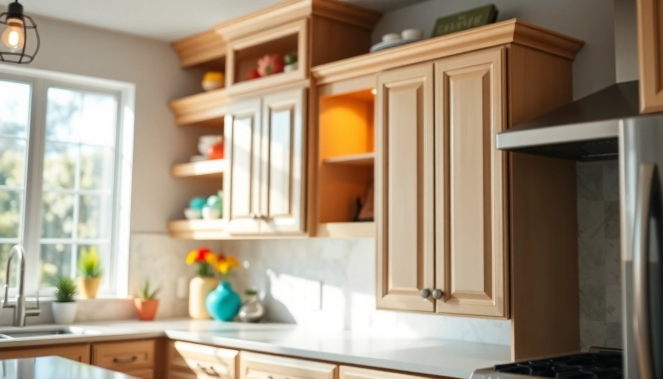 Cabinet Refacing Clearwater FL kitchen renovation highlighting new cabinets.