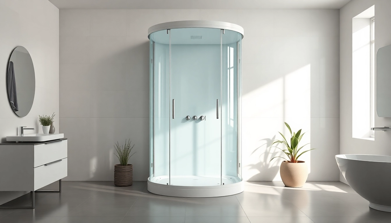 Entdecken Sie die elegante sonni Duschkabine 90x90 in einem modernen Badezimmer mit schickem Design.