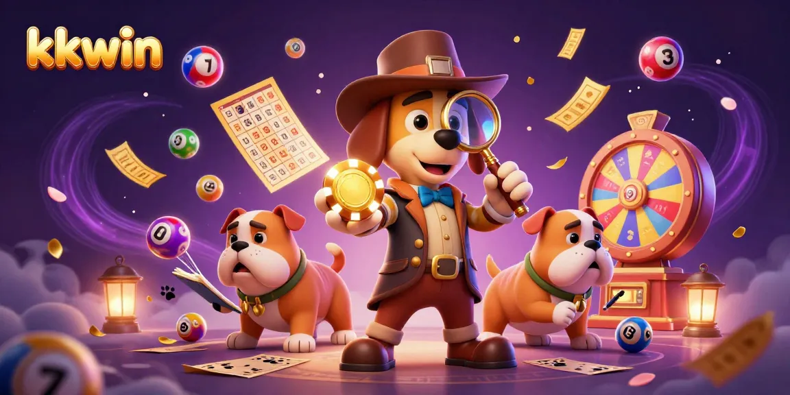 Engage in thrilling games at kkwin, where a detective dog uncovers hidden prizes amidst exciting casino elements.