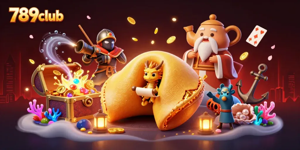 Engage with exciting games at 789club, featuring a vibrant 3D fantasy scene.