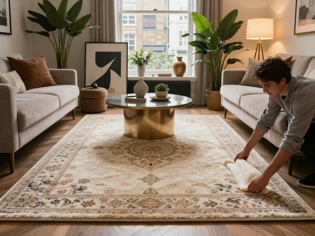 Luxury carpets London showcased in a stylish living room with elegant decor.