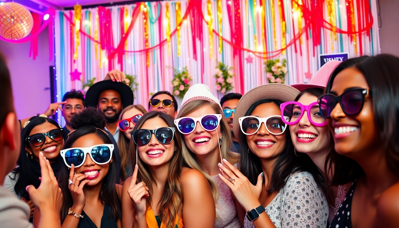 Capture unforgettable moments with our photo booth rental chicago at fun events, featuring engaging props.