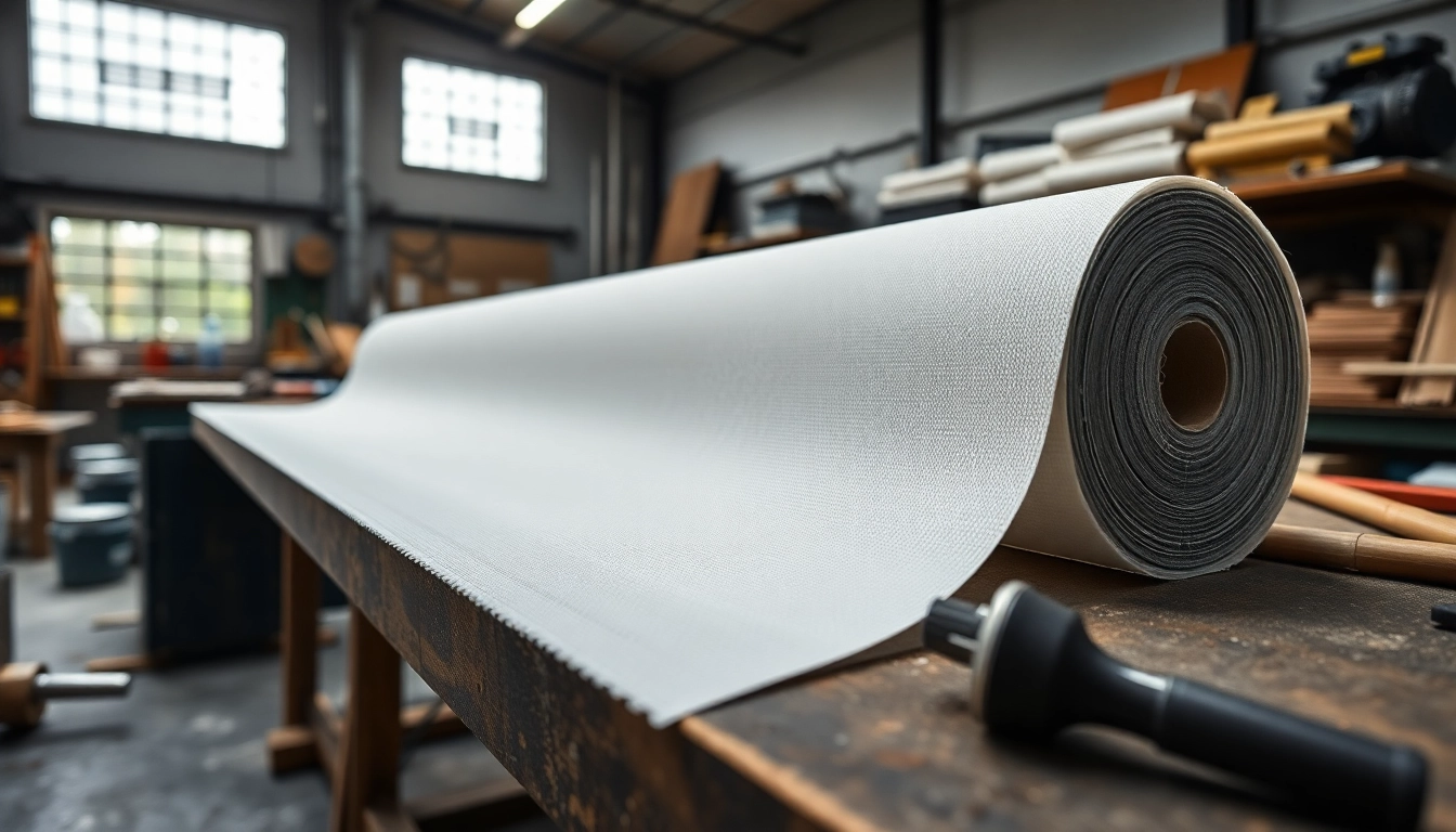 Visual representation of a 1708 biaxial fiberglass mat highlighting its quality and features.