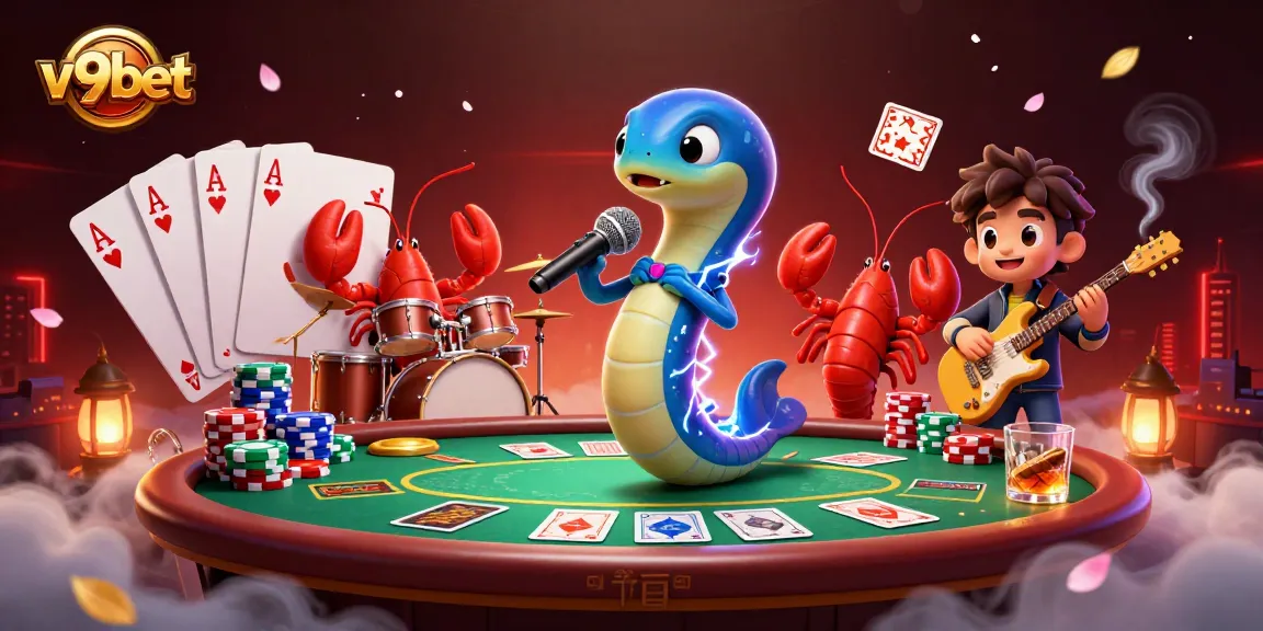 Experience v9bet's thrilling underwater casino stage with vibrant characters and dynamic gameplay.