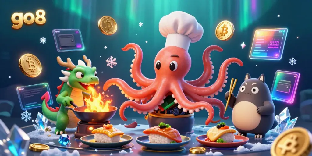Experience high-stakes gaming with go8's vibrant online casino scene showcasing dynamic characters and elements.