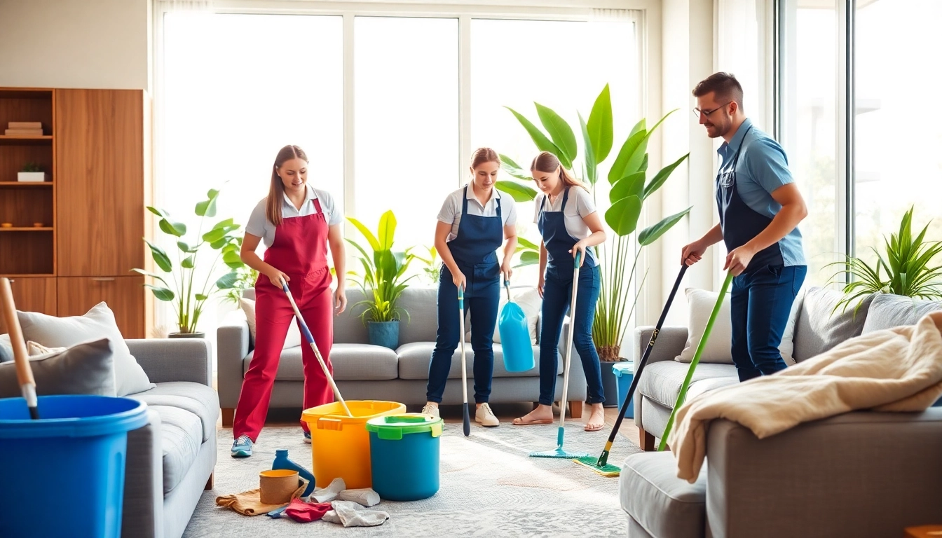Professional cleaning services calgary team in action, transforming a living space.