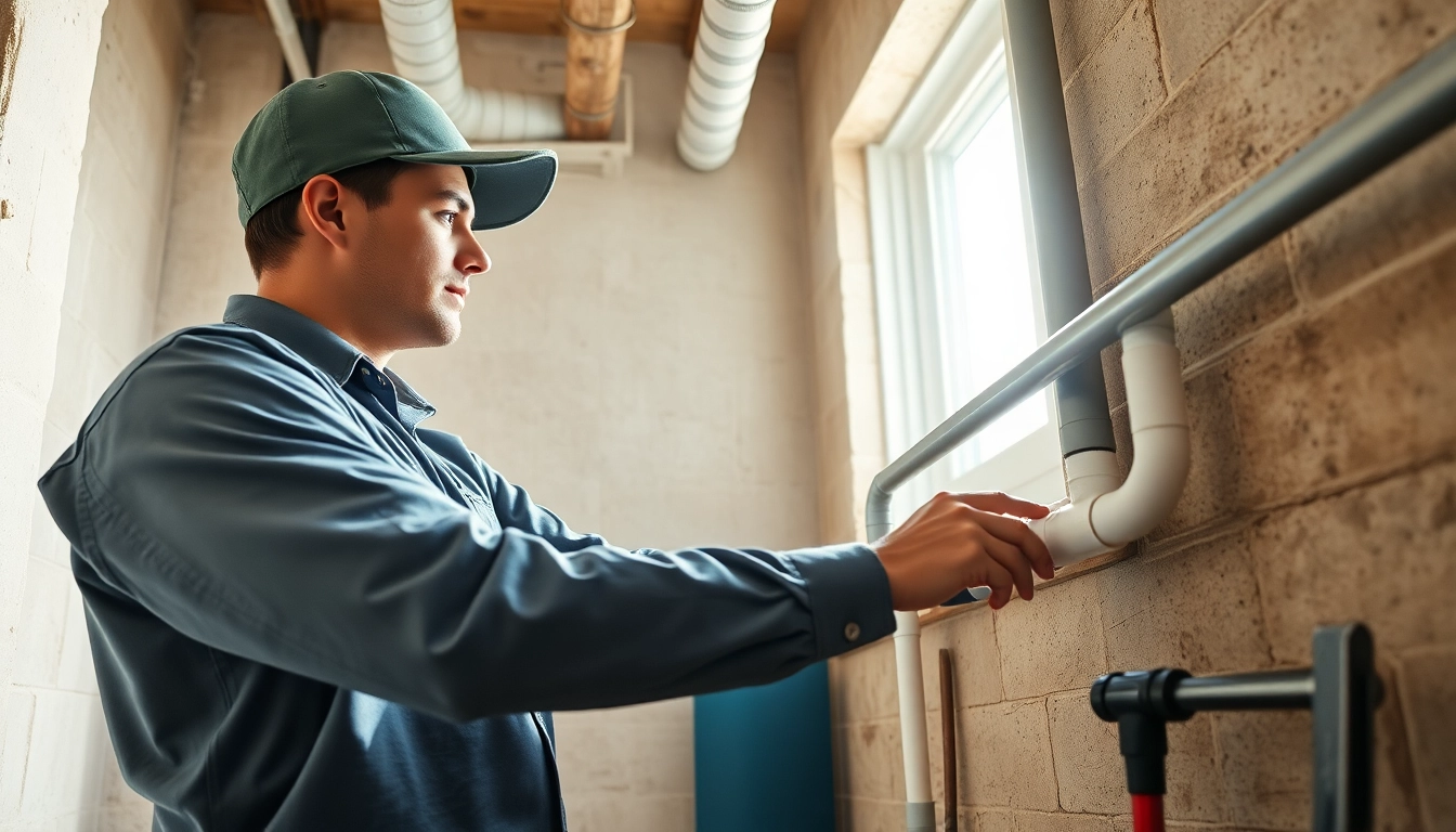 Plumber inspecting pipes representing whole house repiping services Tampa.