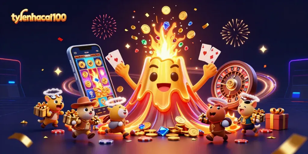 Spin to win with tylenhacai100 as the golden treasure erupts around the vibrant casino scene!