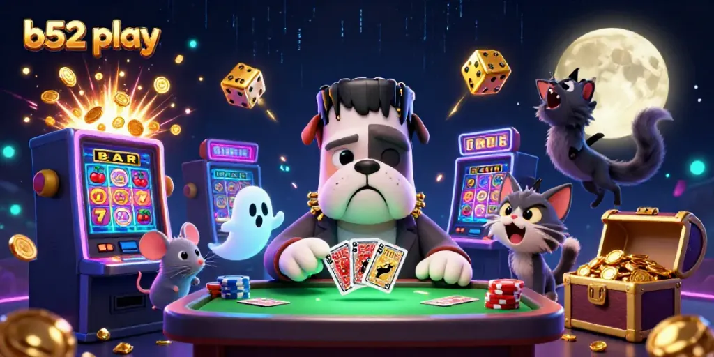 Enjoy b52 play at the casino with thrilling characters and vibrant game elements!