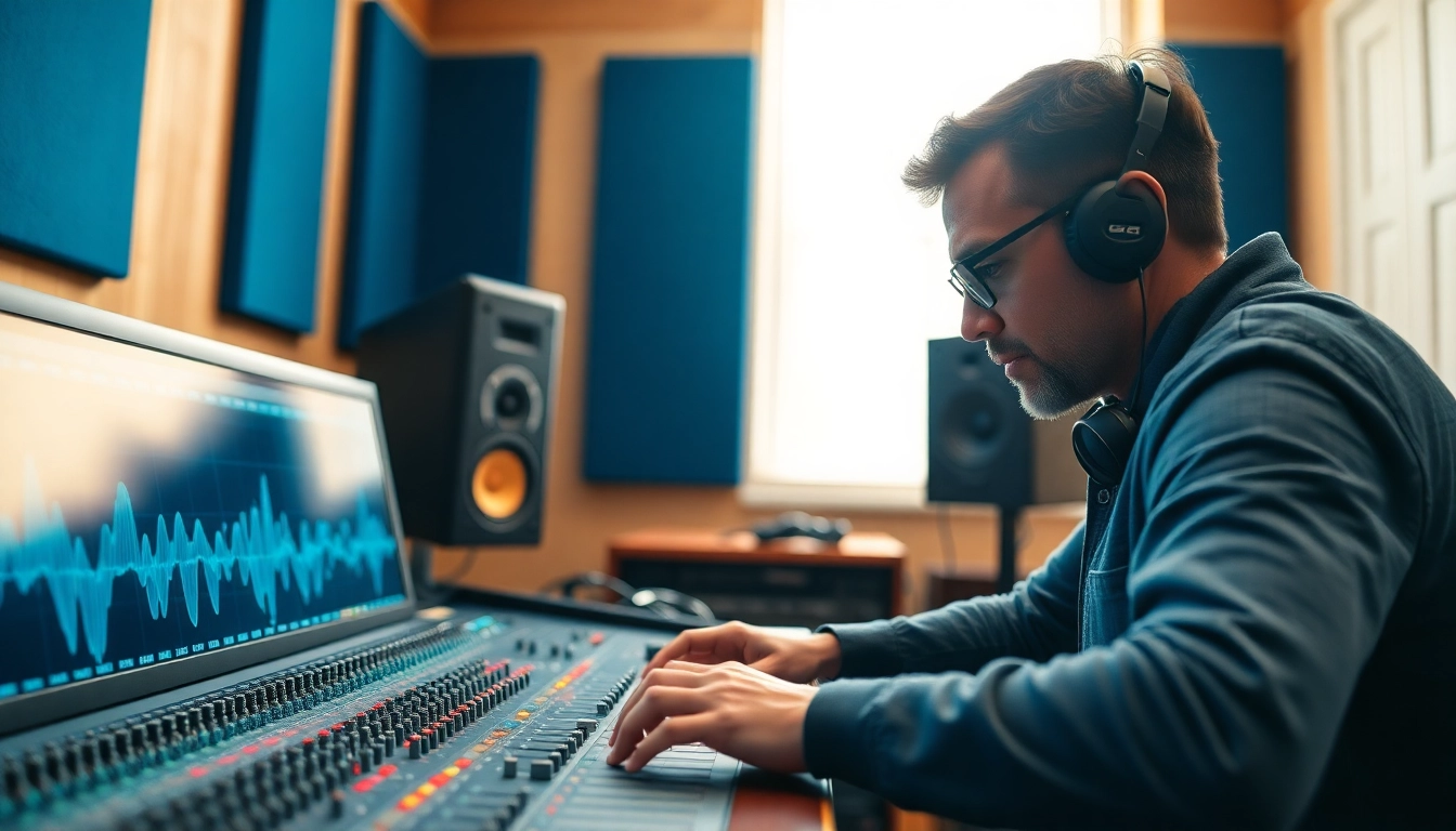 Enhance your audio quality with online audio mastering in a professional studio setting.