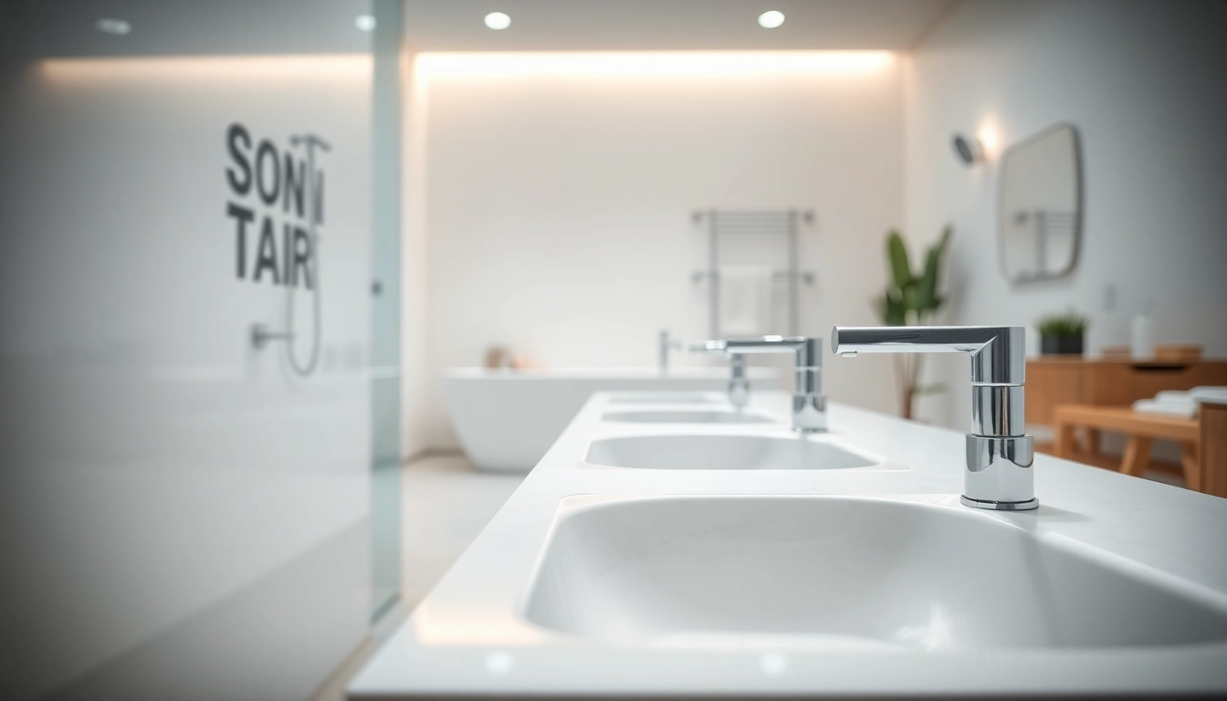 Sonni sanitär showcased with elegant bathroom fixtures that capture modern design elements.